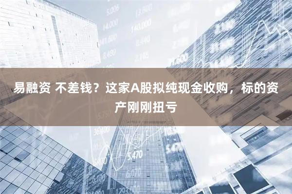 易融资 不差钱？这家A股拟纯现金收购，标的资产刚刚扭亏