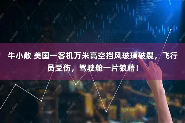 牛小散 美国一客机万米高空挡风玻璃破裂，飞行员受伤，驾驶舱一片狼藉！