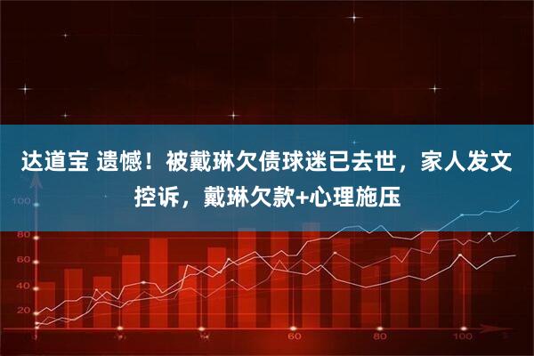 达道宝 遗憾！被戴琳欠债球迷已去世，家人发文控诉，戴琳欠款+心理施压