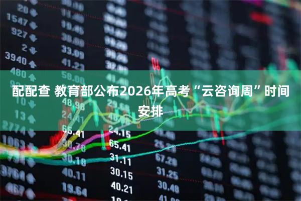 配配查 教育部公布2026年高考“云咨询周”时间安排