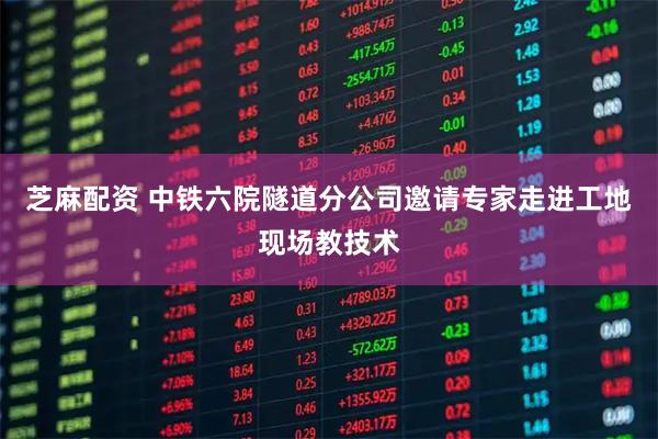 芝麻配资 中铁六院隧道分公司邀请专家走进工地现场教技术